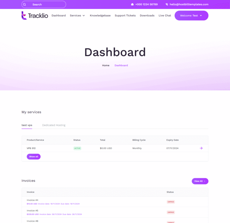 tracklio-dashboard